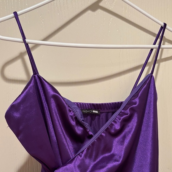 Fashion Nova Elegant Purple Mini Dress - Picture 6 of 6